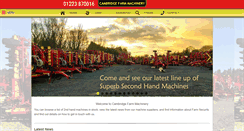Desktop Screenshot of cambridgefarmmachinery.co.uk
